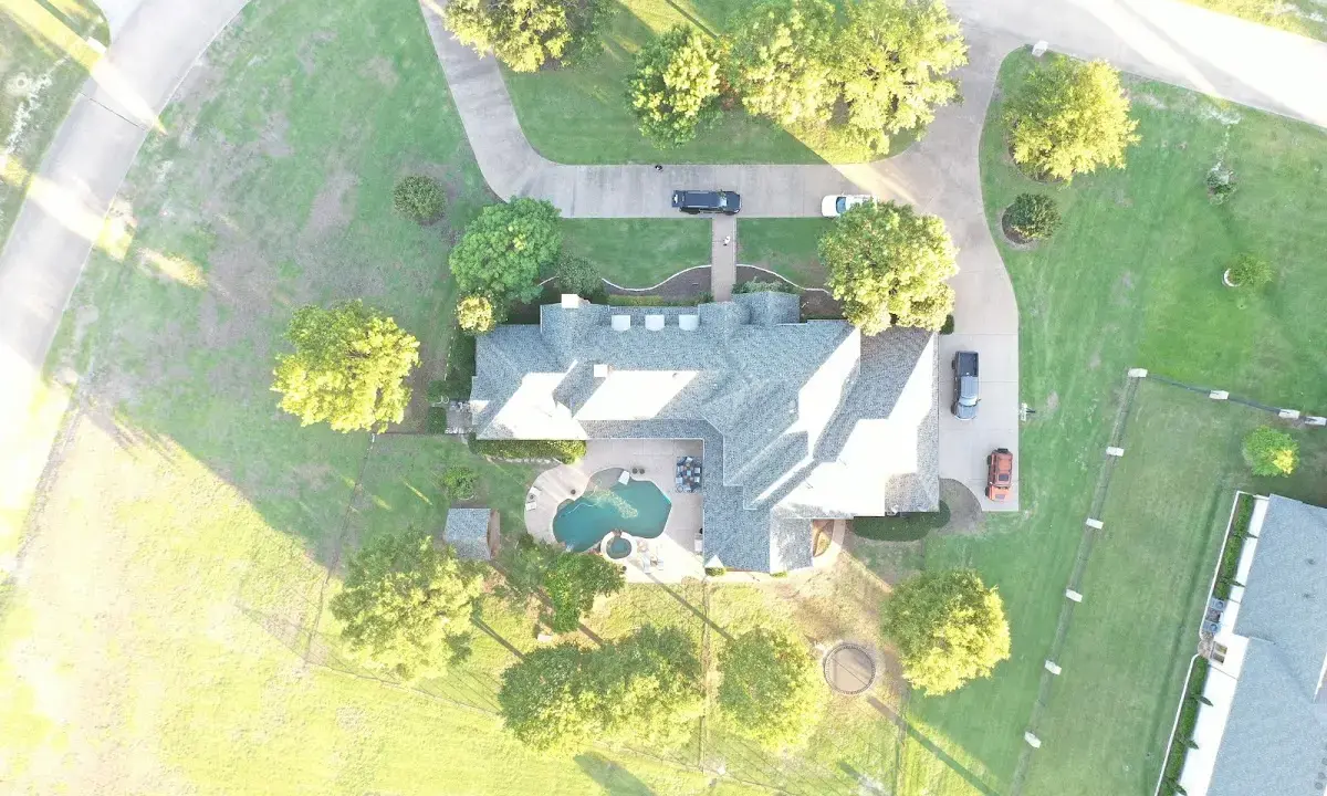 New shingle roof installation on a home in Alvarado